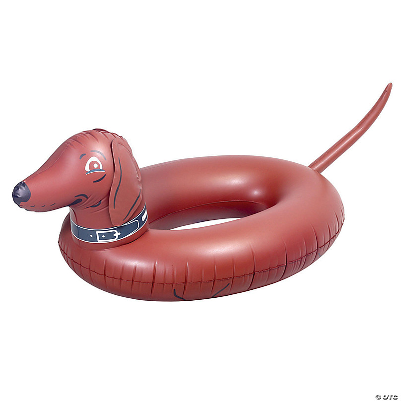 GoFloats Wiener Dog Party Tube Inflatable Raft, Float in Style (for Adults  and Kids)