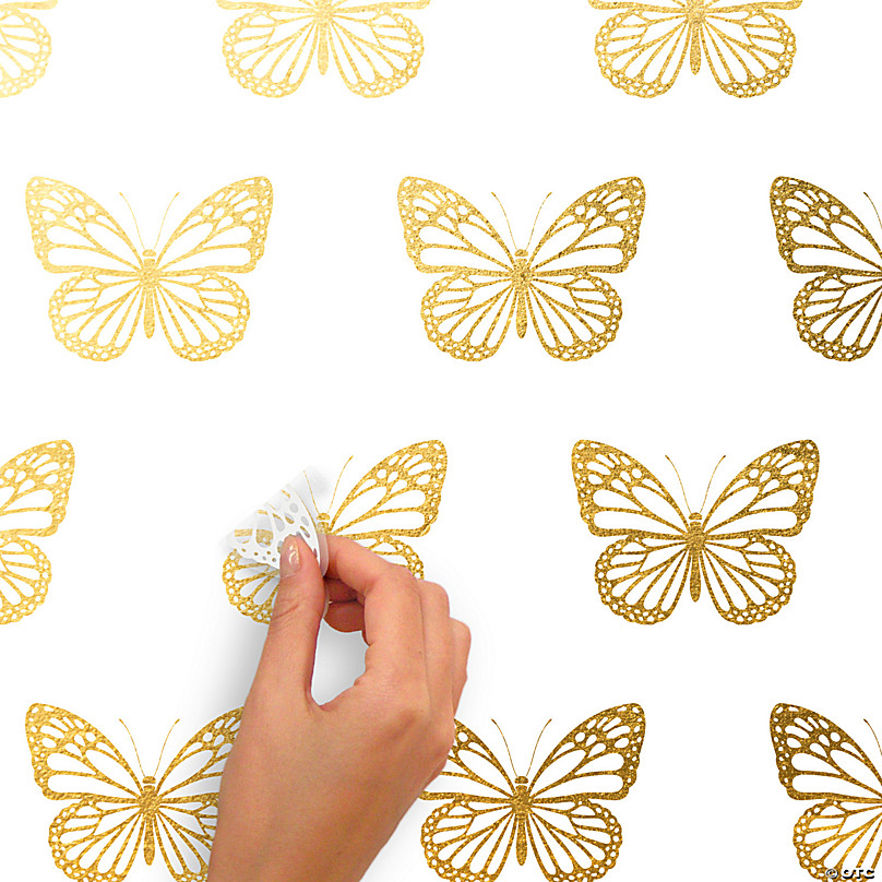 Bee Decor for Home, Gold Bee Decal, Bee Wall Decal Set