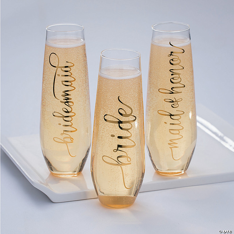 https://s7.orientaltrading.com/is/image/OrientalTrading/FXBanner_808/gold-foil-maid-of-honor-stemless-wedding-glass-champagne-flute~13788567-a01.jpg