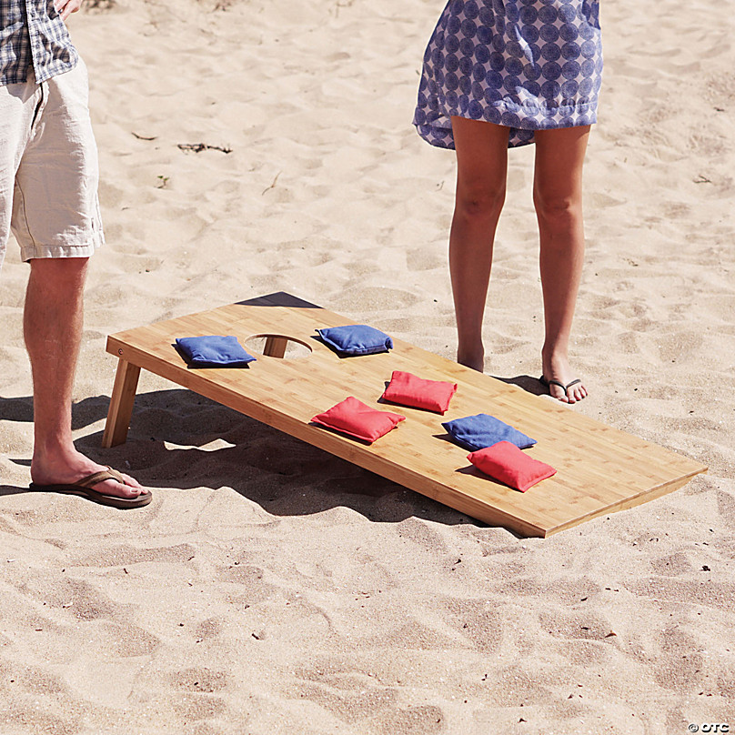 GoSports Bamboo Regulation Size Bamboo Cornhole Set