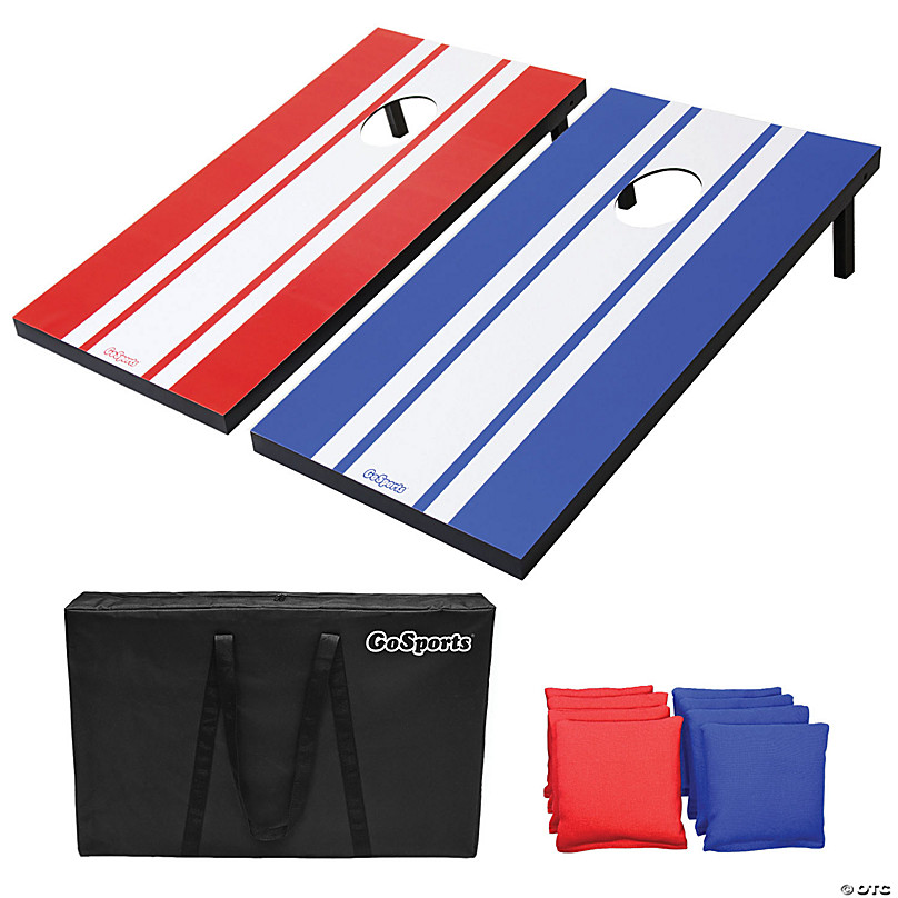 Red White Bear Cornhole Set