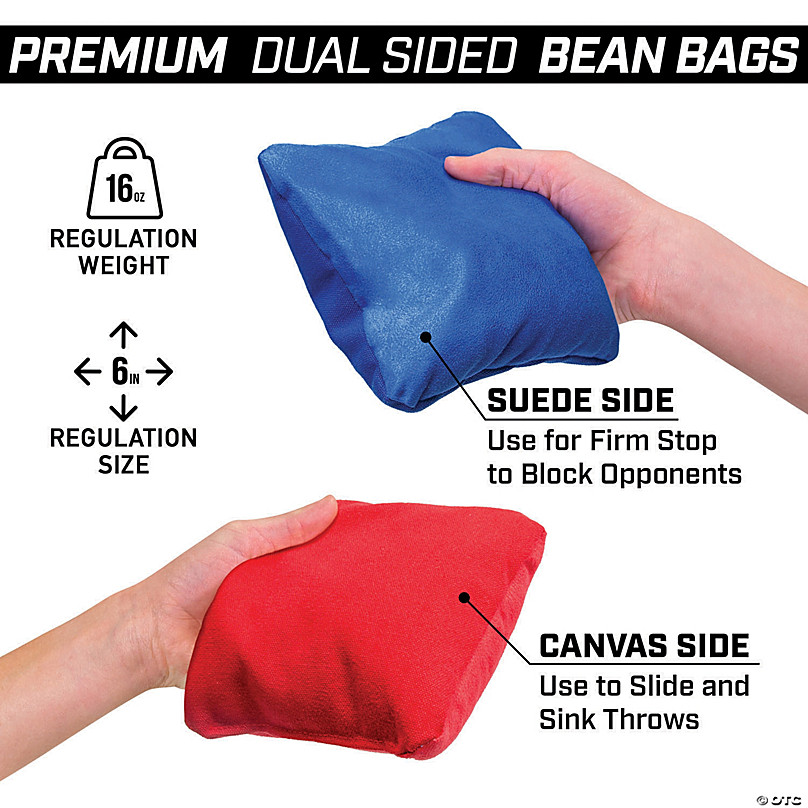 Regulation Size Premium Tournament Cornhole Dual Sided Bean Bag Toss Game Set 