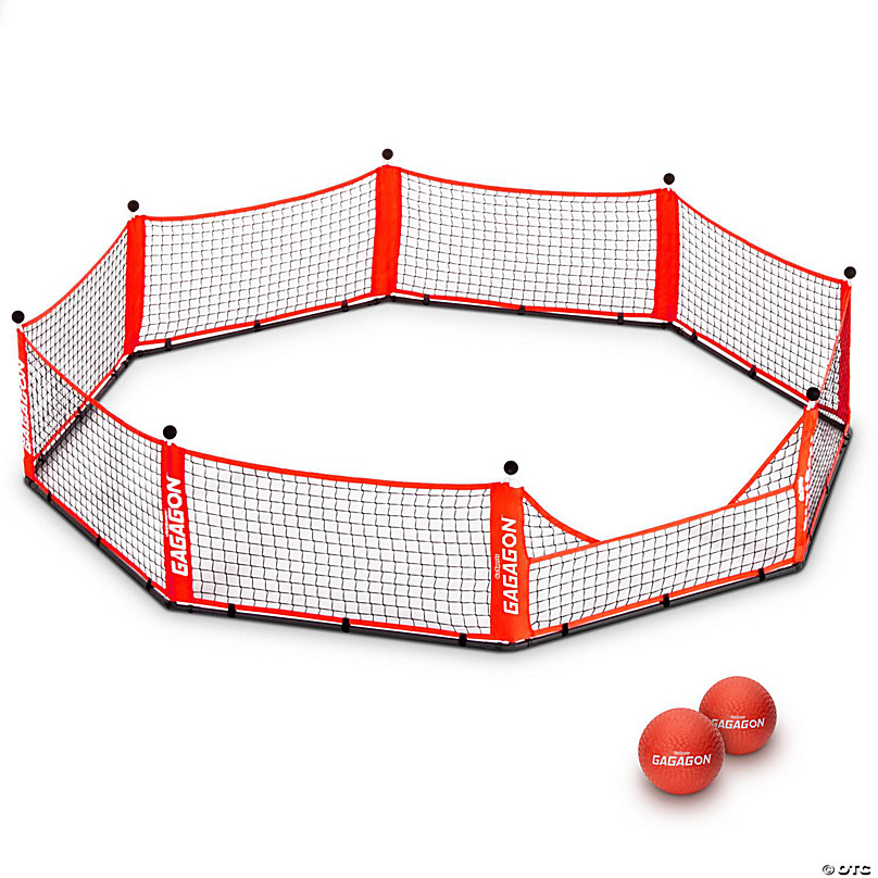 GoSports Gagagon 10 ft Gaga Ball Pit - Portable Indoor/Outdoor Game Set -  Includes 2 Balls and Carrying Case