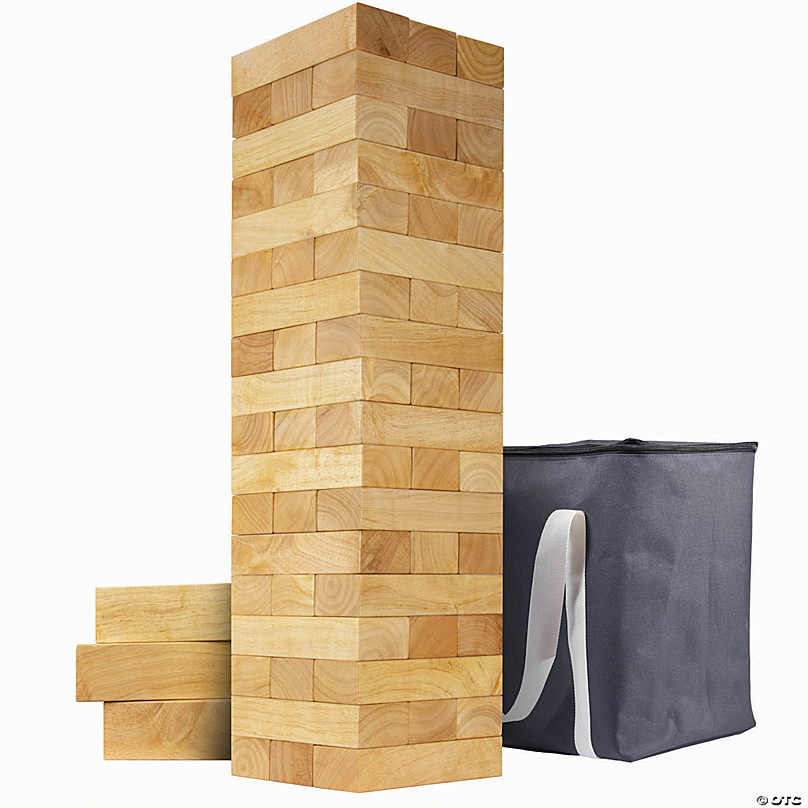 Details about   GoSports Giant Wooden Toppling Tower Stacks to 5+ Feet Choose Between Natura 