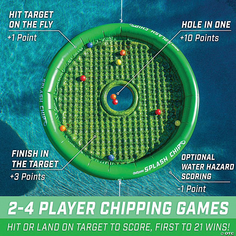 GoSports Splash Chip Floating Golf Game - Includes Chipping Target, 16 Foam  Golf Balls, 1 Chipping Mat and Tethering Ropes