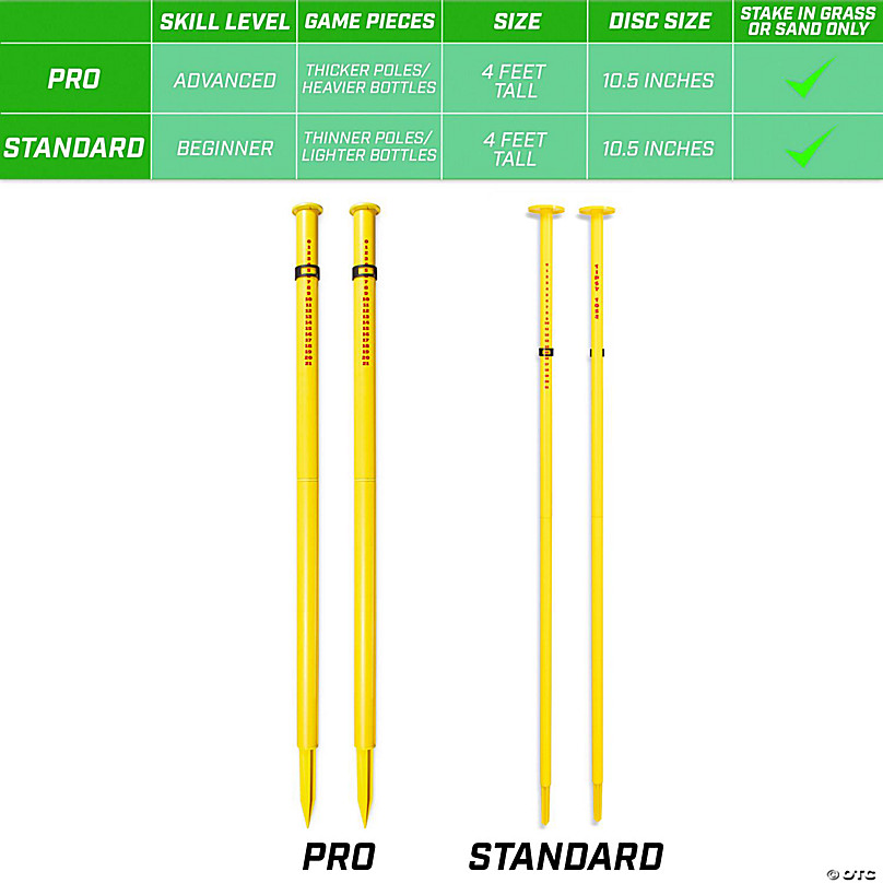 Gosports tipsy toss game set flying disc bottle drop yard game