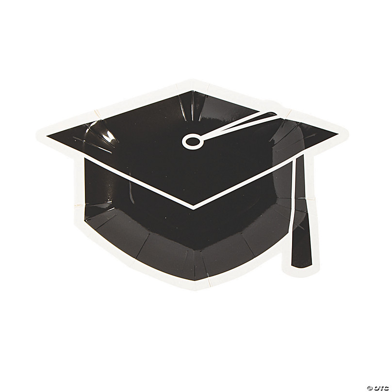 24 ct Graduation Cap and Gown Dessert Plates