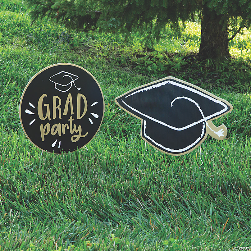 Big Dot of Happiness Graduation Cheers 2020 Graduation Party Yard Signs Set of 8 Yard Sign and Outdoor Lawn Decorations 