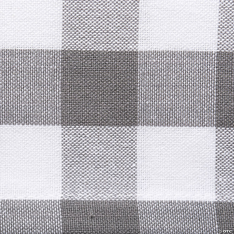 Gray-White Checkers Napkin (Set Of 6) | Oriental Trading