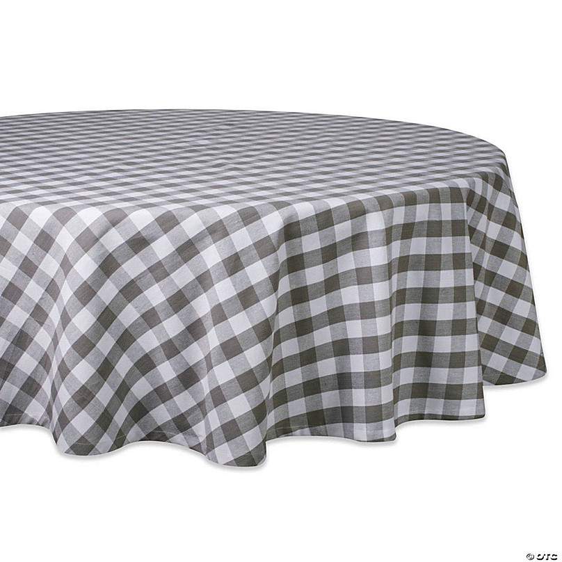 Navy Gingham Paper Tablecloth 54x96, Made in USA