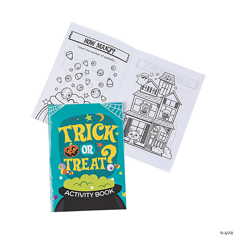 ArtCreativity Bulk 24 Pack Halloween Mini Coloring Book Kit, Each