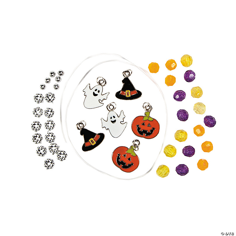 12 Kits Metal Halloween Charm Bracelet Craft
