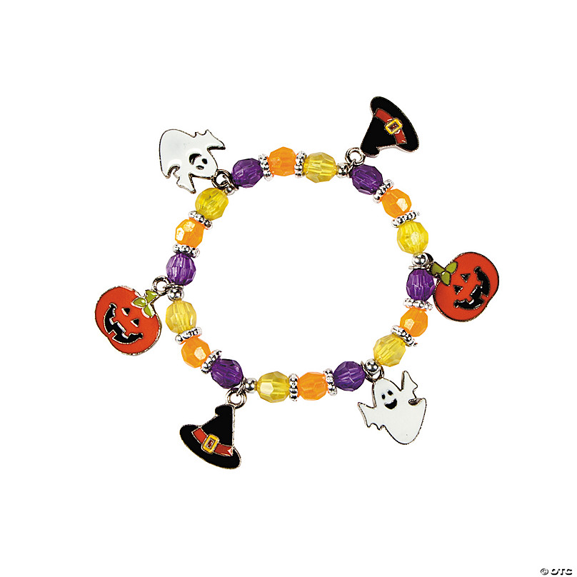 Religious Halloween Monster Pony Bead Bracelet Craft Kit - Makes 12