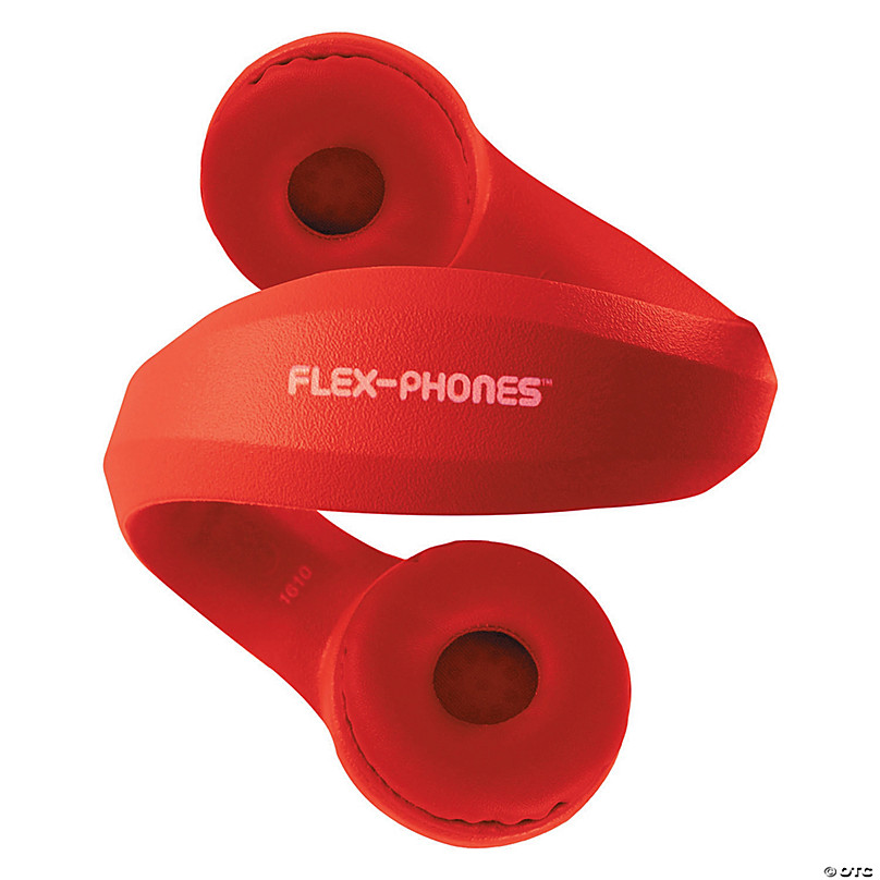 HamiltonBuhl Flex-Phones™ Indestructible Foam Headphones, Red