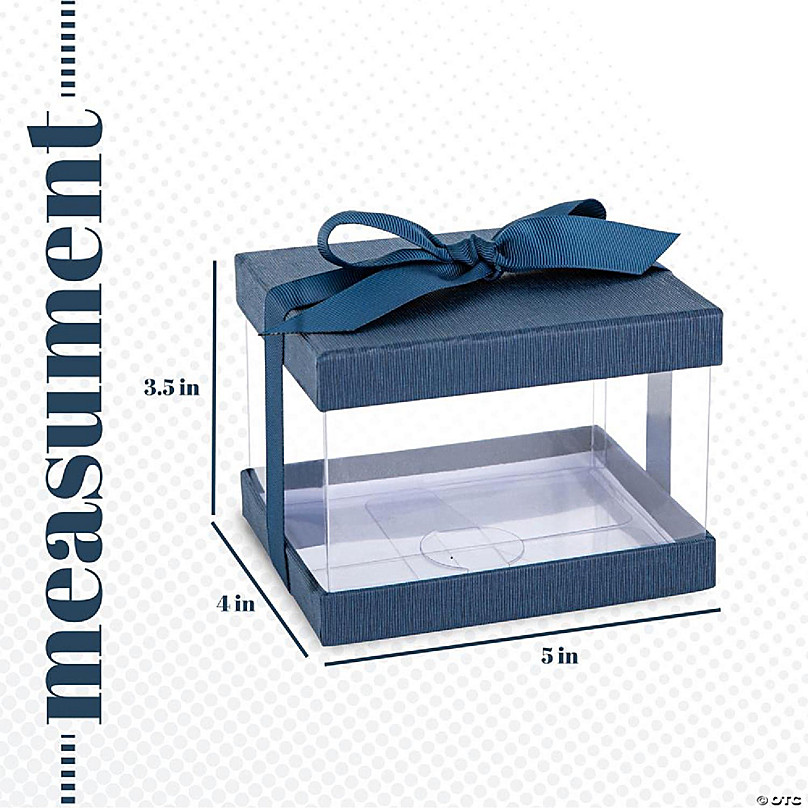 2 Small Clear Favor Boxes - 24 Pc.