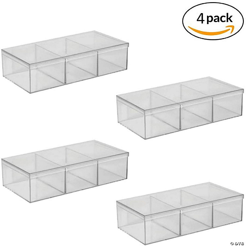 Hammont Clear Acrylic Boxes 12 Pack 3.5X3.5X2.5