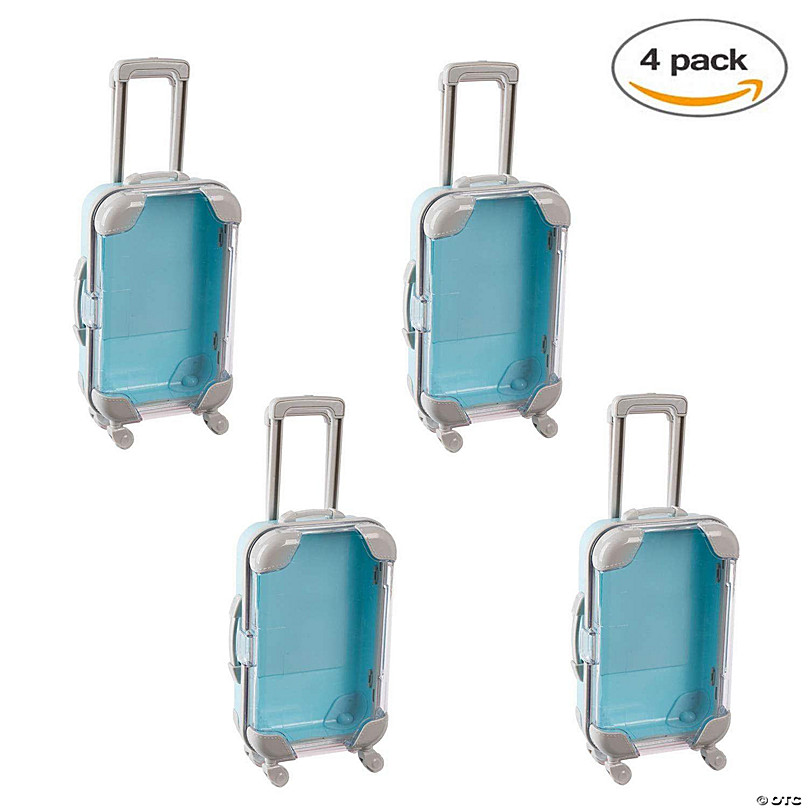 Hammont Mini Suitcase Candy Box - 4 Pack - 5.5x3.5x1.5 - Miniature  Plastic Rolling Suitcase with …See more Hammont Mini Suitcase Candy Box - 4  Pack
