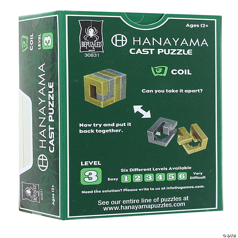 BePuzzled | Diamond Hanayama Metal Brainteaser Puzzle Mensa Rated Level 1,  for Ages 12 and Up