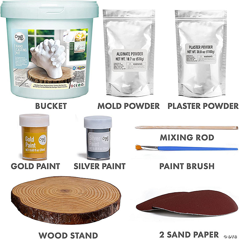 Hand Casting Kit by Craft It Up! DIY Plaster Molding Sculpture Kit