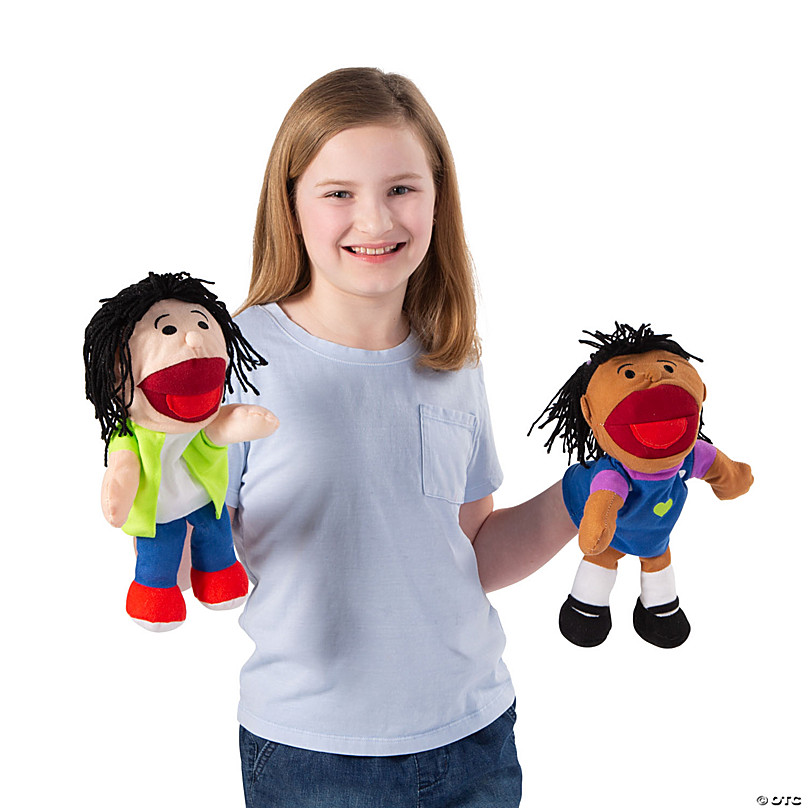 Oriental Trading Company 8-PIECE HAPPY KIDS PUPPETS Brand New 