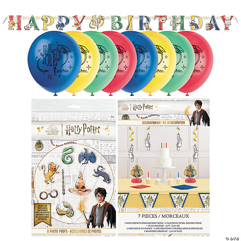 Hogwarts Harry Potter Backdrop Happy Birthday Party Background Banner Decor