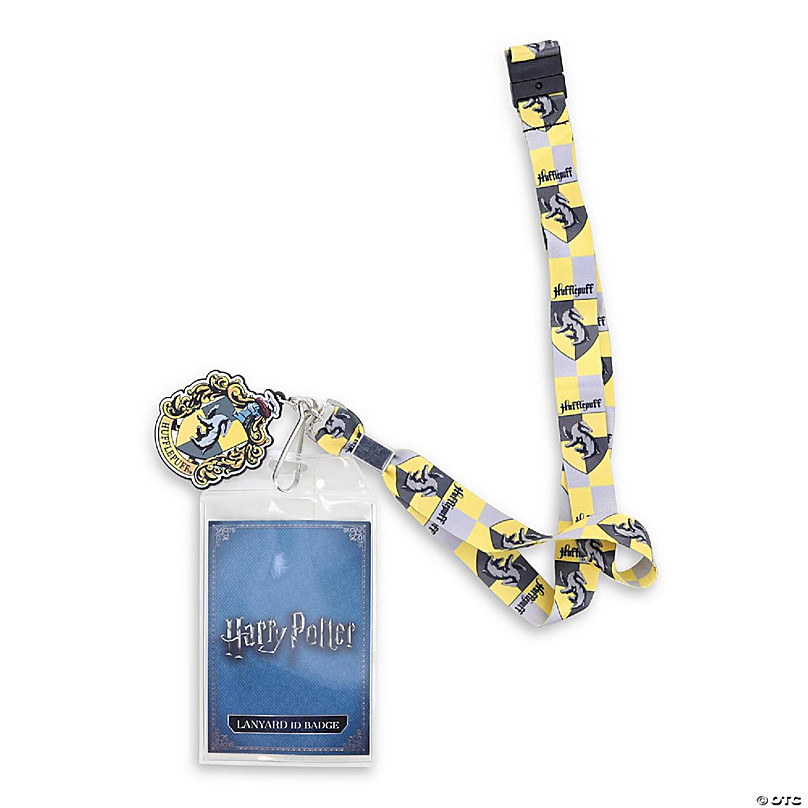 Harry Potter Hufflepuff 22-Inch Lanyard With ID Badge Holder And Logo Charm