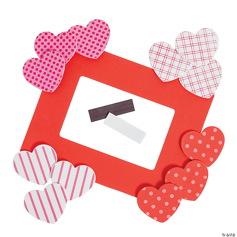 PICTURE FRAME: GLASS, W/HEARTS, 8 X 10 #856336 (PK 24) - valentine's