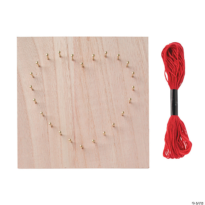 Heart String Art Craft