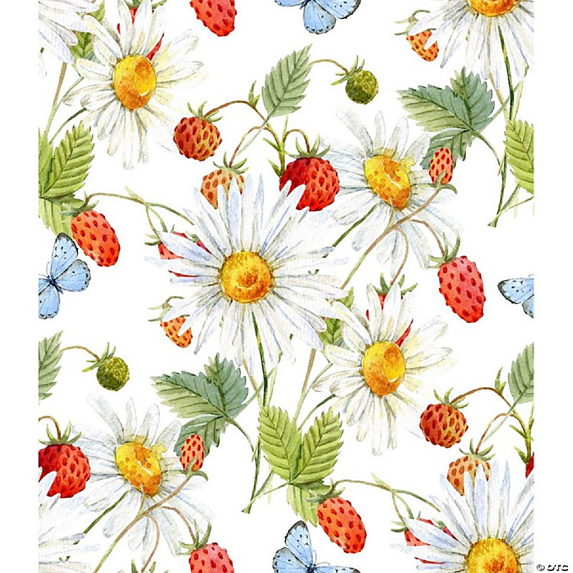 Victoria White Small Flowers Floral Cotton Fabric In the Beginning