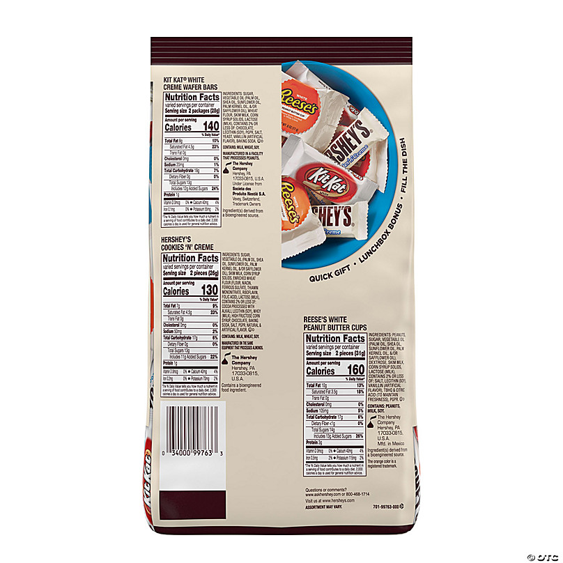 Hershey's All Time Great Snack Size Assortment, 30-Piece Bag (15.92-Ounces)