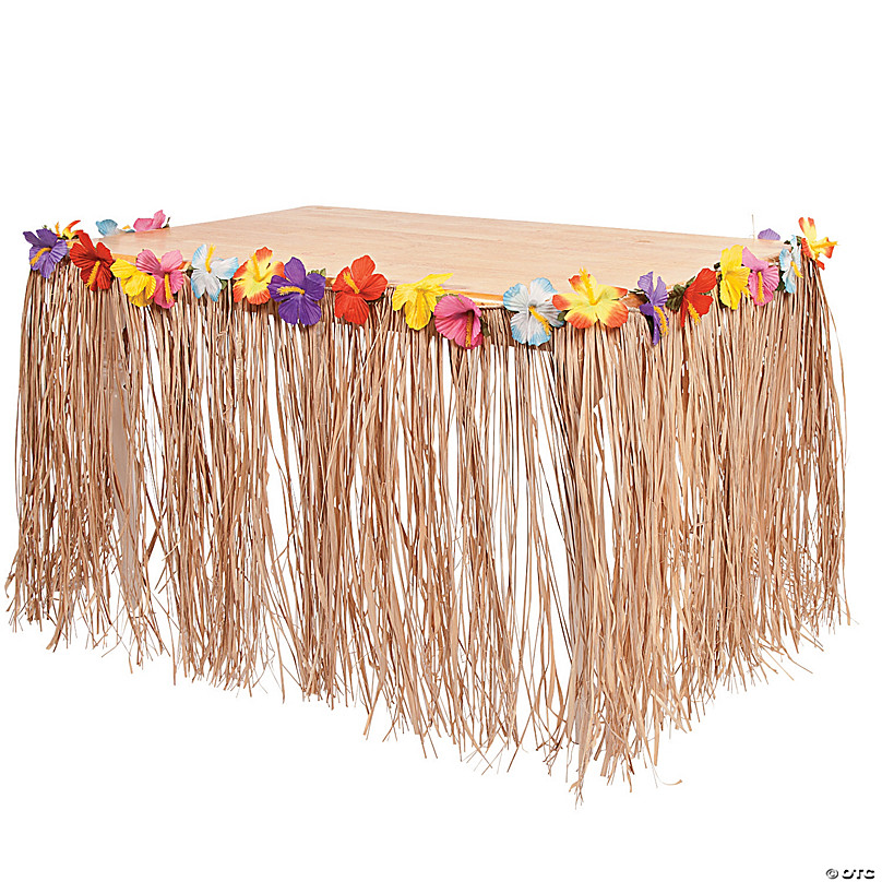 Hibiscus & Raffia Grass Skirt