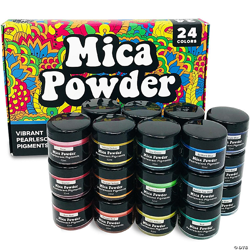 Mica Powder Pure 24 Color Bulk Epoxy Resin Color Pigment Soap Dye Resin  Glitter