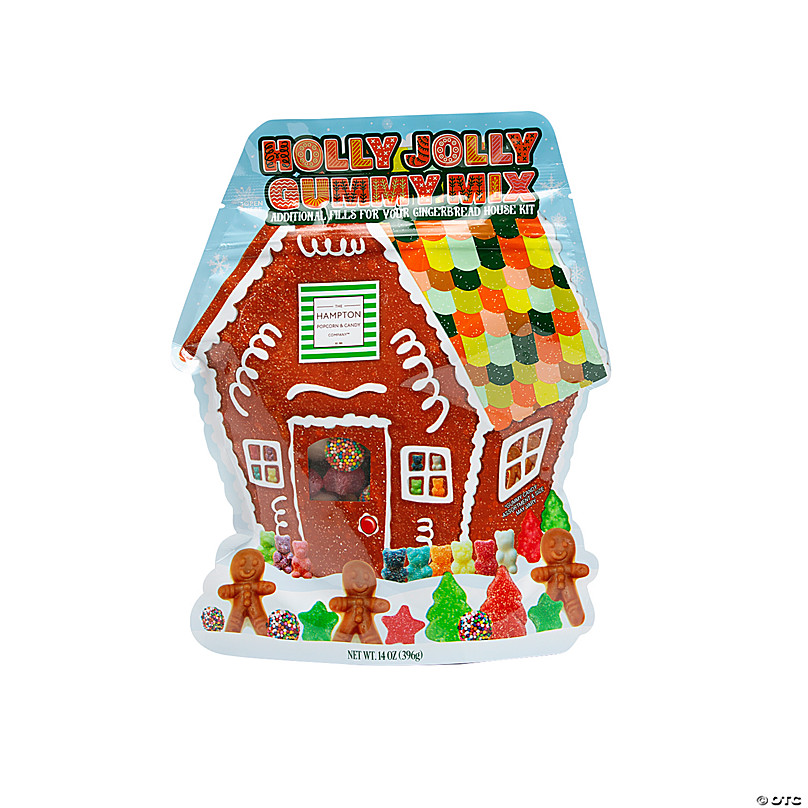 7 x 7 Christmas Holly Jolly Gingerbread Plastic Storage Bin