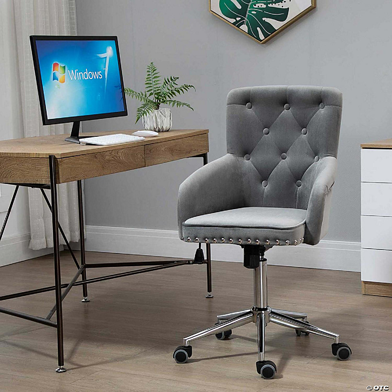 HOMCOM Modern Tufted Home Office Chair