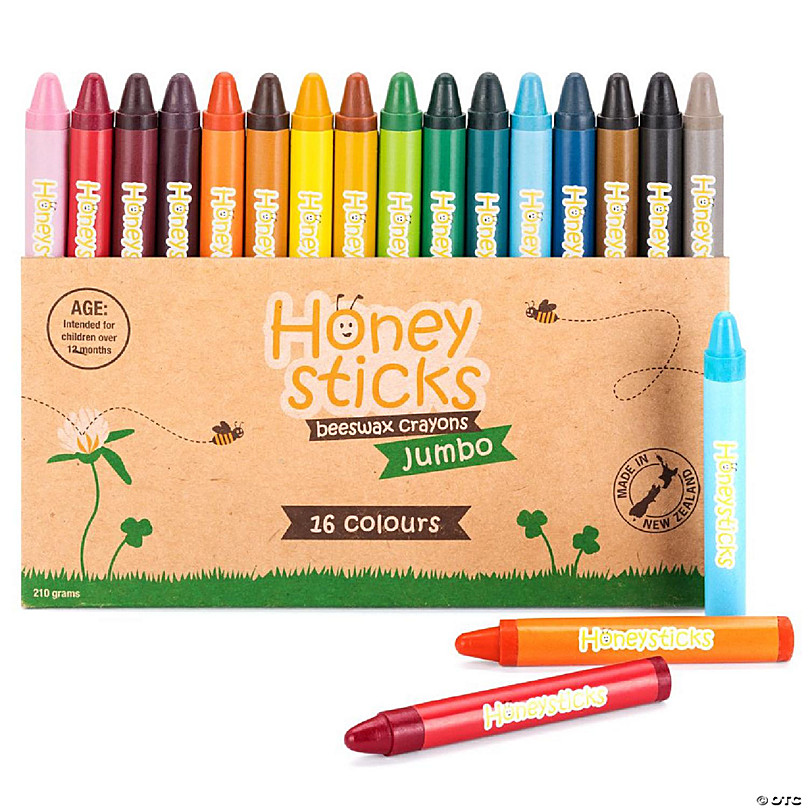 Honeysticks Jumbo Beeswax Crayons 16 Pack