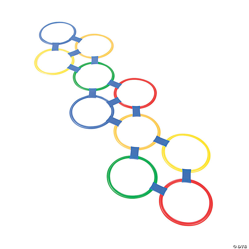 Romote Hopscotch Ring Game Toys 10 Multicolores Anneaux en Plastique Et 9 Connecteurs pour Intérieur Ou Extérieur Utilisez-Fun Creative Ensemble De Jeu pour Filles Et Garçons 