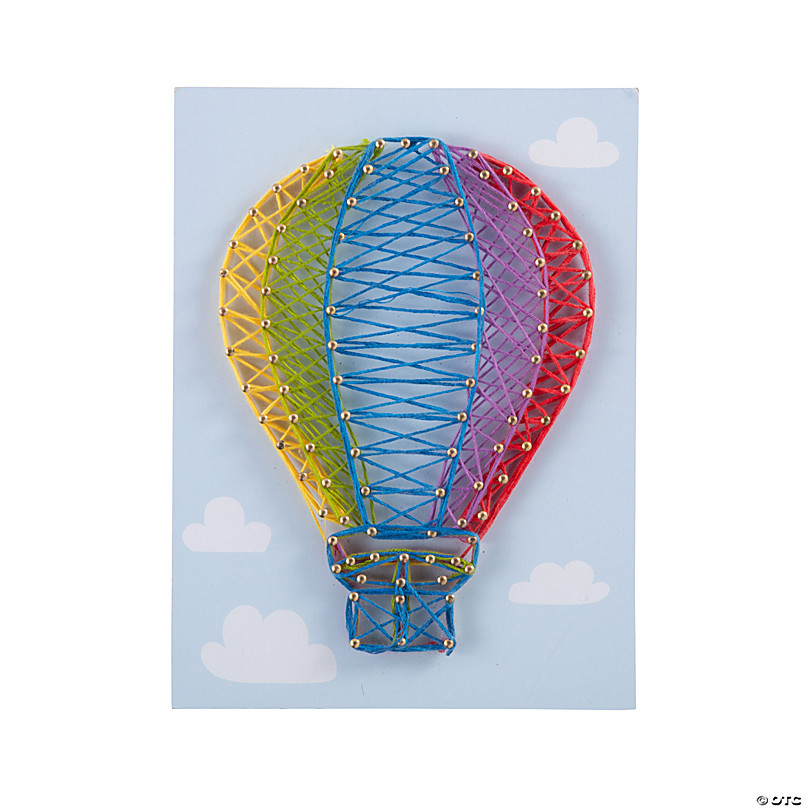 Hot Air Balloon String Art 