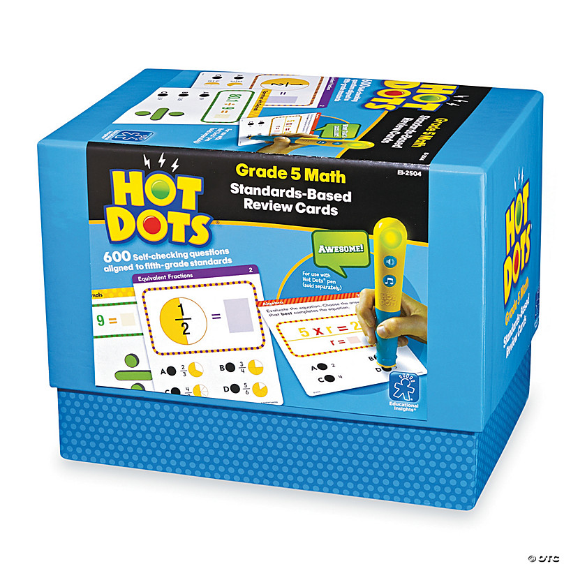 ETA hand2mind With 6 Pens, 56721 Hot Dots Grade 1 Standards-Based Science Review Cards