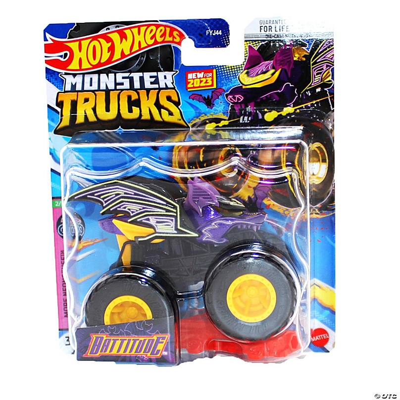 Hot Wheels Monster Trucks 1:64 - Battitude - FYJ44 - Mattel - Real  Brinquedos