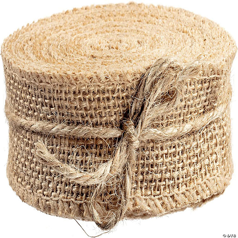 1.5 Wired Loose Weave Burlap Ribbon (10 Yards)