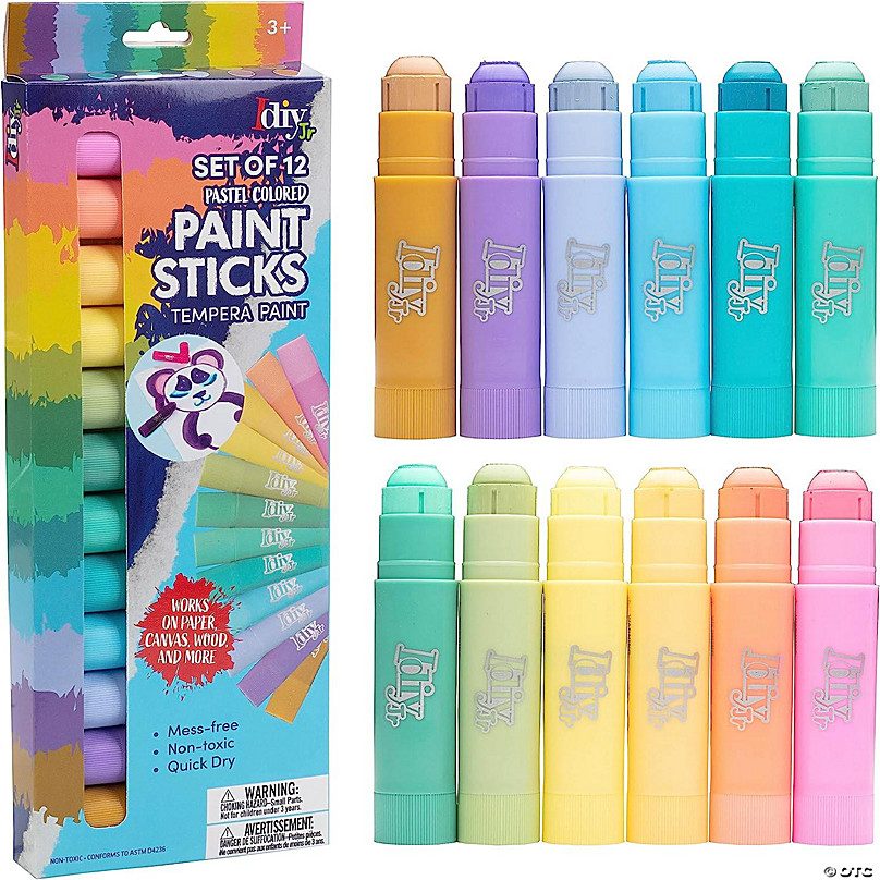 12 Tempera Paint Sticks - iHeartArt Arts & Crafts