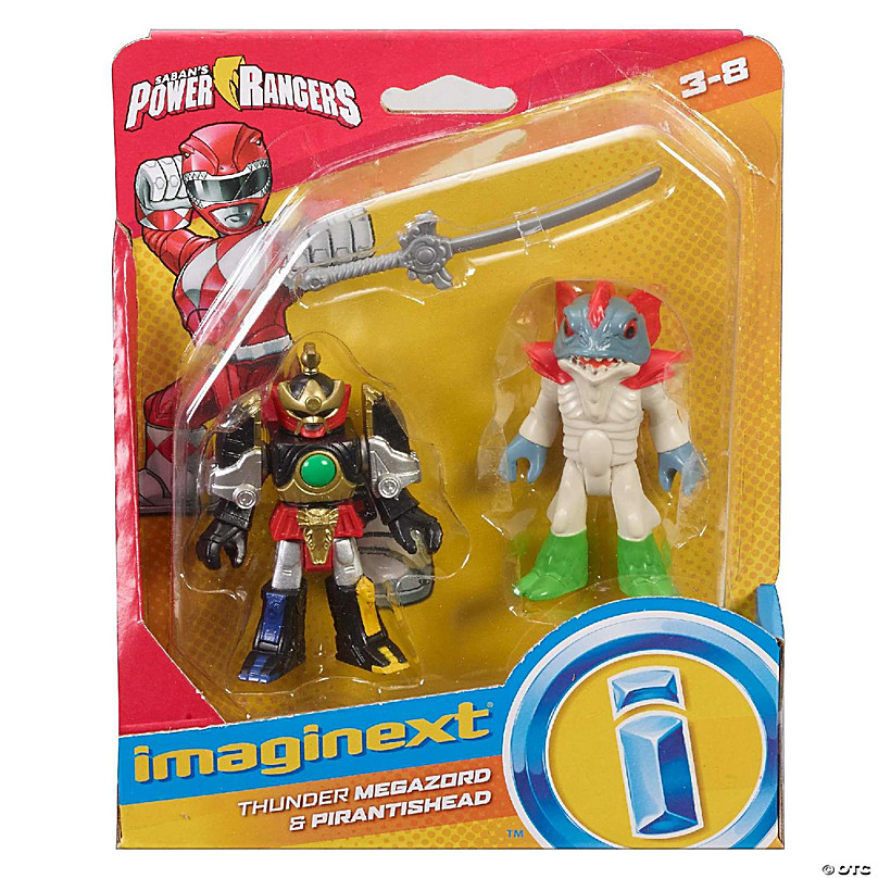 Imaginext Thunder Megazord & Pirantishead Mighty Morphin Power Rangers  Fisher-Price