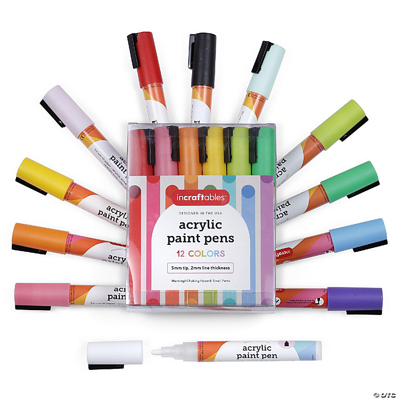 Acrylic Paint Markers - 12 Colors – Let's Resin