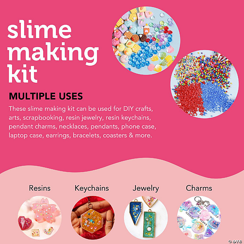 Incraftables Slime Kit for Girls & Boys. DIY Add-ins Slime Making Kit with  Slime Charms & Tool Supplies