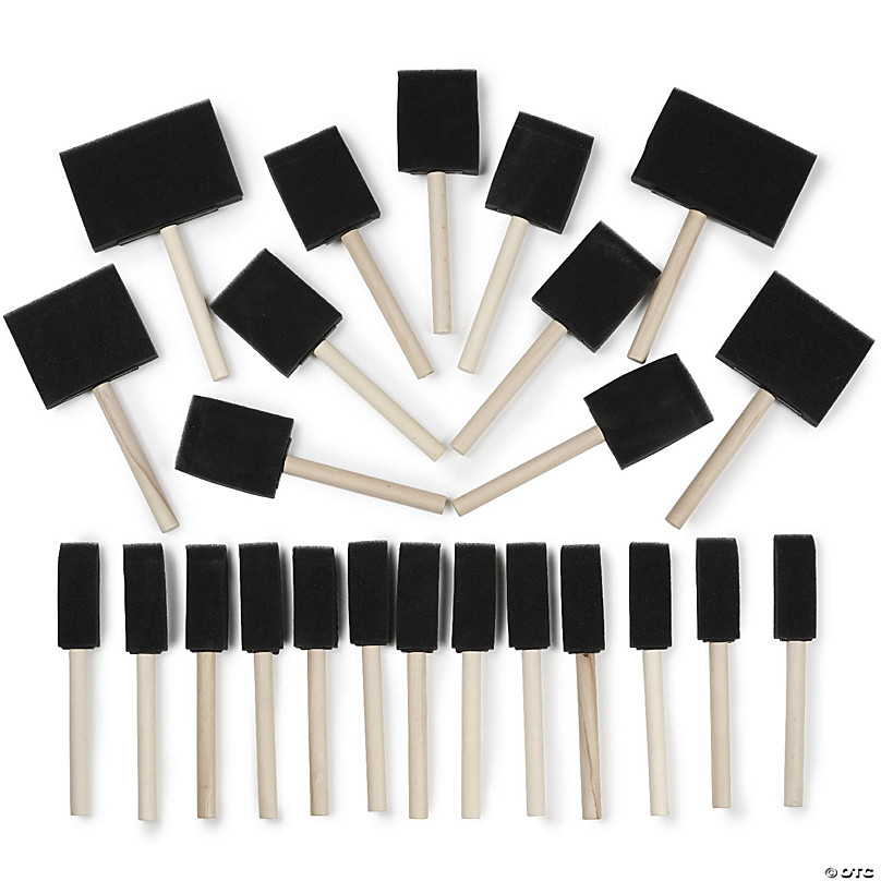 Incraftables Assorted Paint Brushes Set 25pcs. Craft Paint Brushes for Acrylic, Oil and Watercolor