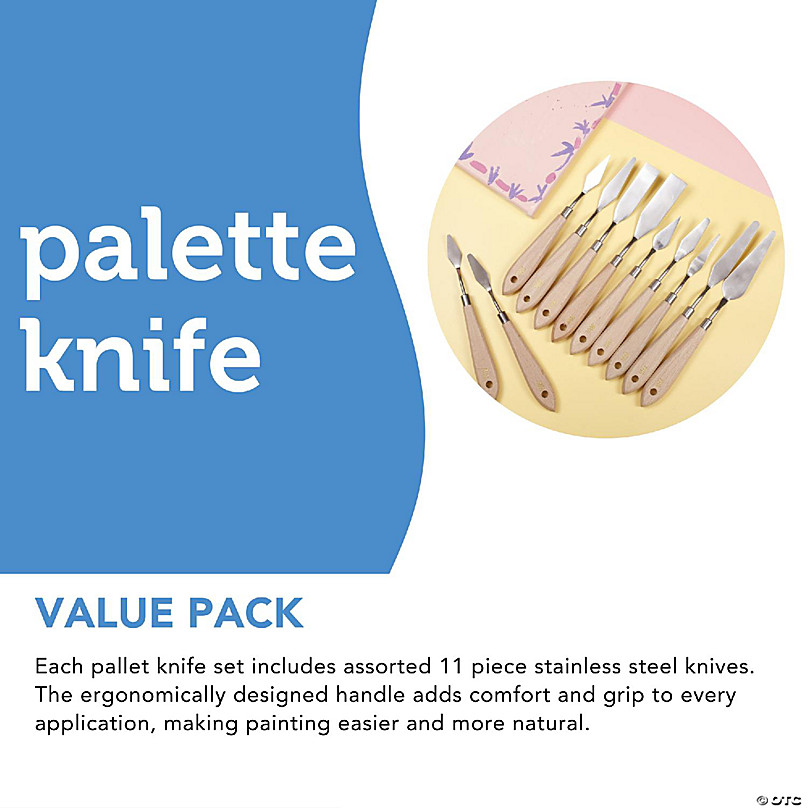 Incraftables Stainless Steel Palette Knife Set (11pcs). Best