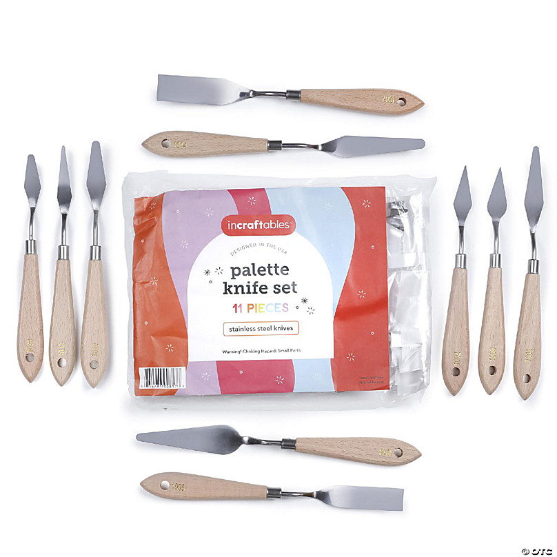Incraftables Stainless Steel Palette Knife Set (11pcs). Best