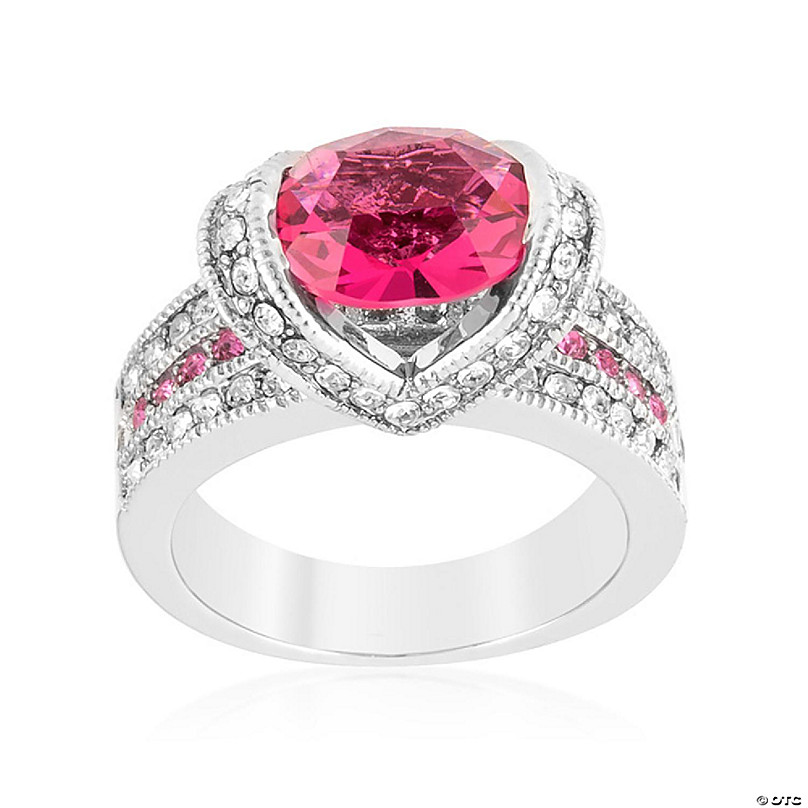 Op risico vallei Imitatie J Goodin Ovaline Pink Ring Size 9 | Oriental Trading