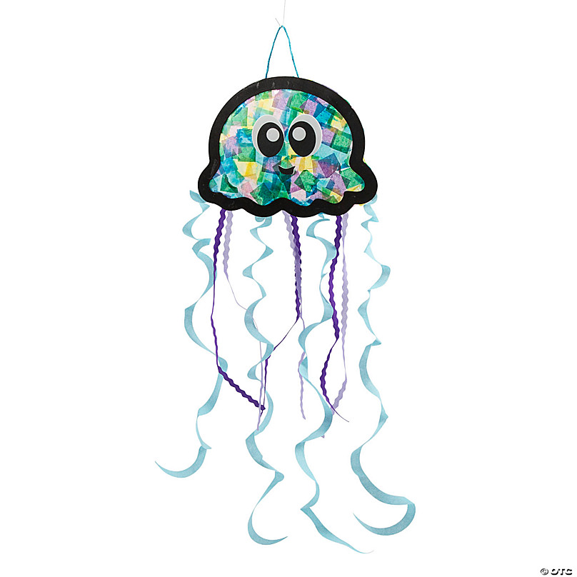 Easy Tissue Paper Jellyfish for Party Decor - Hey Let's Make Stuff