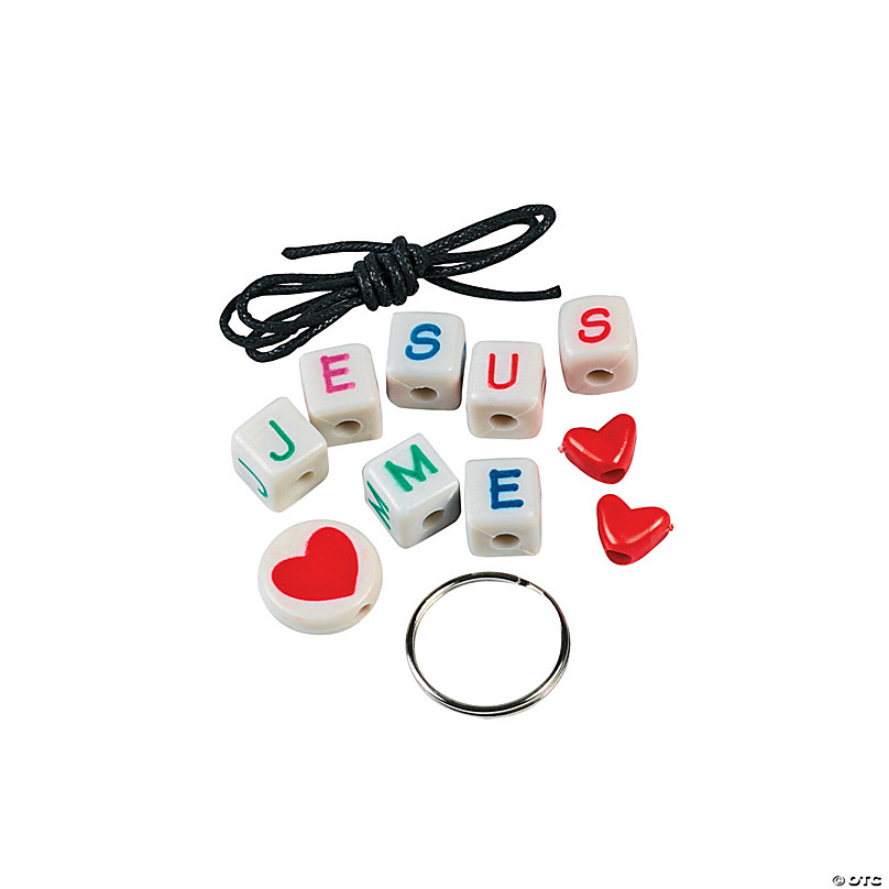 “Jesus Loves Me” Keychain Craft Kit - Makes 12 | Oriental Trading